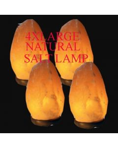 4xLARGE NATURAL CRYSTAL SALT LAMP 4-5KG