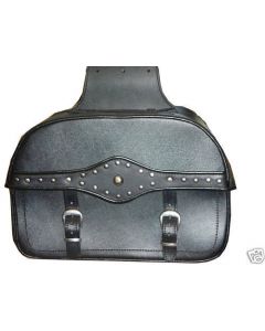 SADDLE BAG - CLASSIC TWO STRAP LEATHER MOTORCYCLE BAG