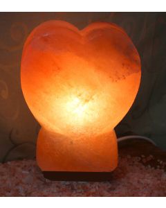 Heart Shaped Hand Carved Himalayan Rock Salt Lamp, Ionic Air Purifier 2 TO 3KG