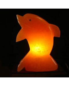 Himalayan SALT LAMP Rock Crystal DOLPHIN Unique Ionizer