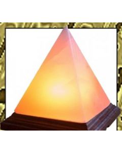 HIMALAYAN ROCK CRYSTAL SALT LAMPS WITH A PYRAMID SHAPE (UNIQUE IONIZER)