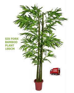 Artificial-Artistic-Six-Fork-Bamboo-Plant-180cm-Faux-Tree-Fake-Tree