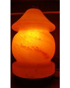 SALT LAMP ROMANTIC TABLE LAMP SHAPE HAND CRAFTED IONIC AIR PURIFY CORD & GLOBE