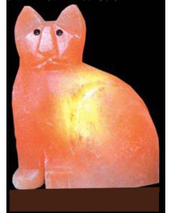 Himalayan SALT LAMP "CAT" Shape Unique Ionizer