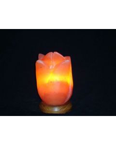 Himalayan SALT LAMP "LOTUS FLOWER" Shape Unique Ionizer