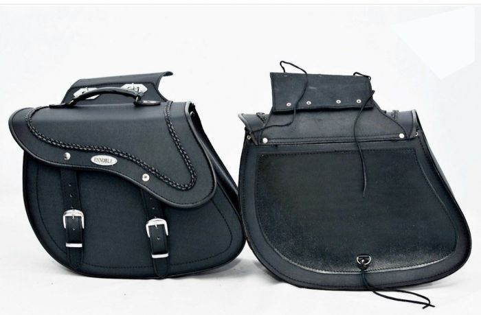 Leather pannier sales bags motorcycle