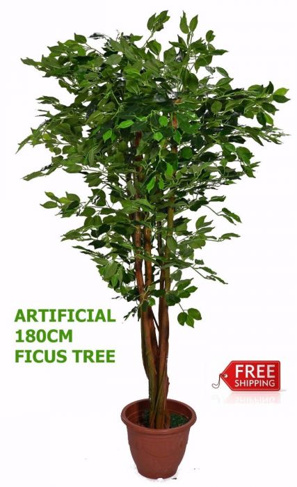 Artificial Plant Home Flower Decoration Green Ficus Silk Tree 180cm Office Decor