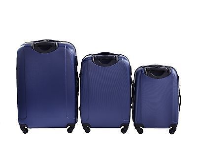 NEW 3 Pcs Luggage Travel Set Bag ABS Trolley Suitcase with Lock